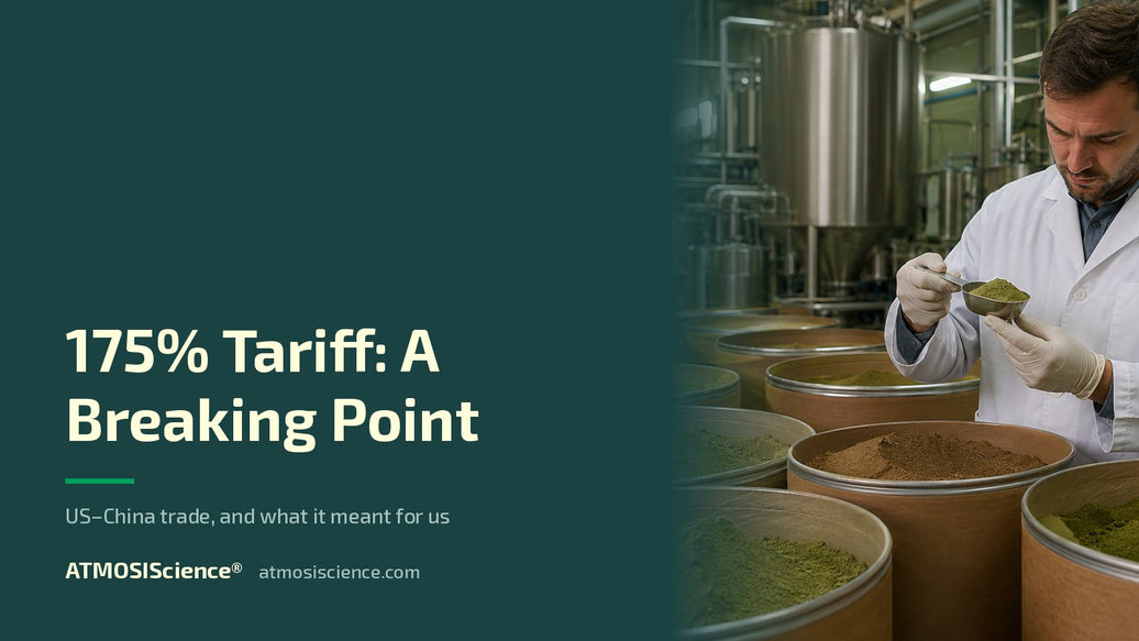 175% tariff — a breaking point for US-China trade, the ATMOSIScience story