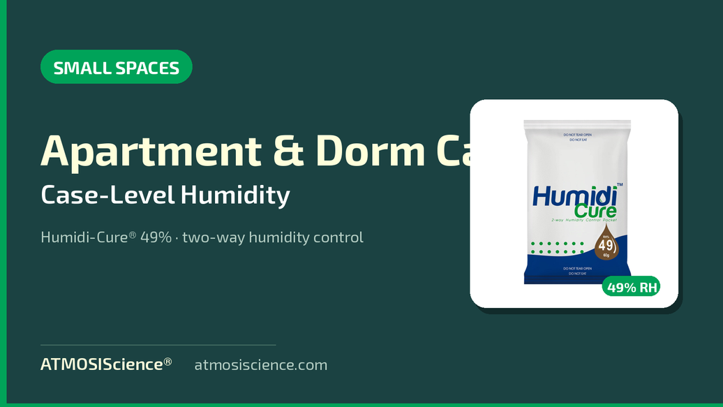 Apartment and dorm instrument humidity guide — case-level two-way control for small spaces