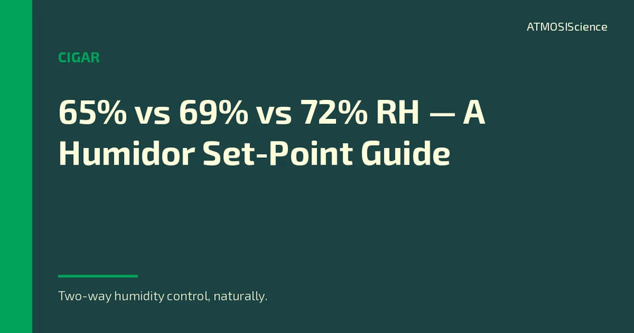 65% vs 69% vs 72% RH for Cigars — A Humidor Set-Point Guide