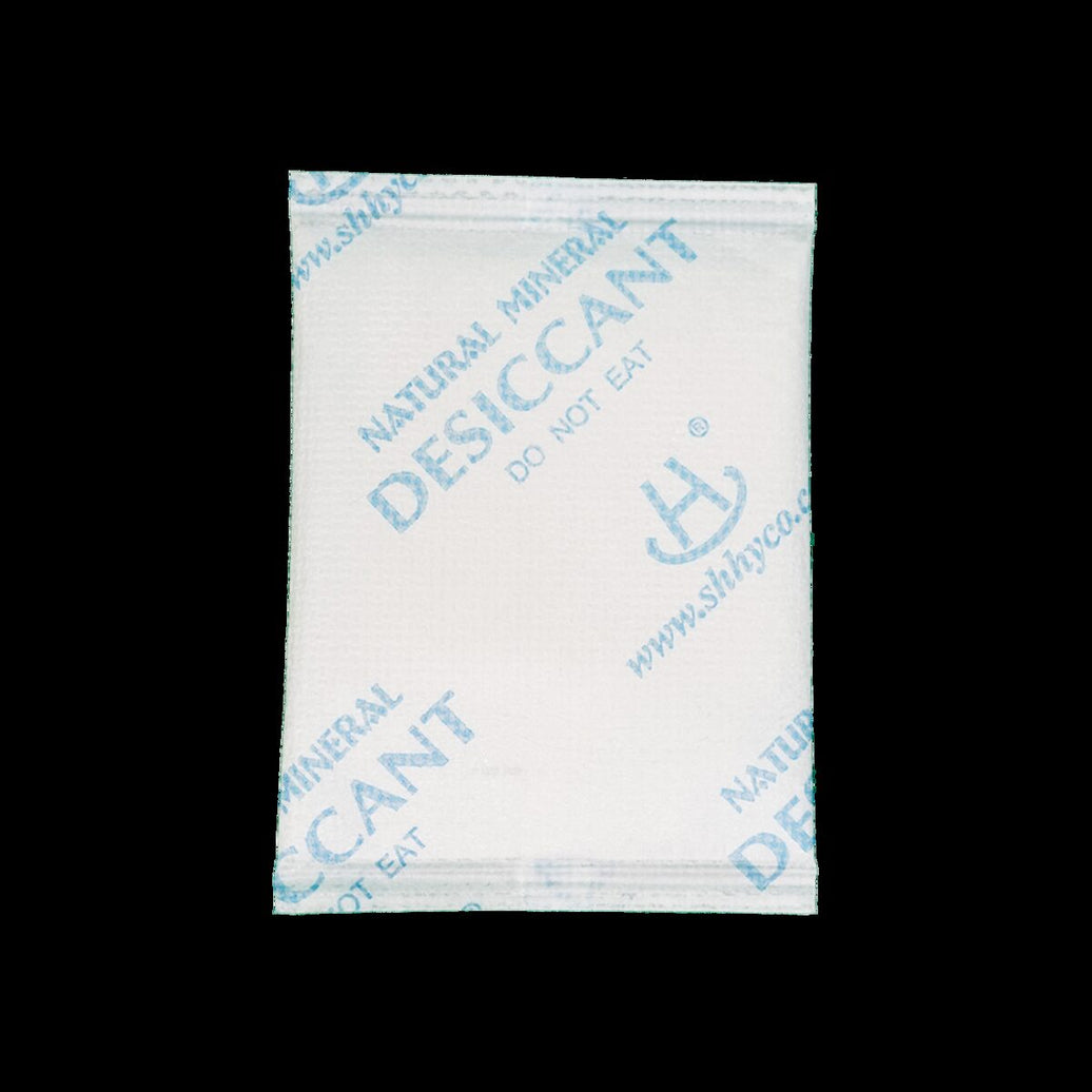 Natural fiber desiccant pack used for corrosion protection in export packaging of metal parts