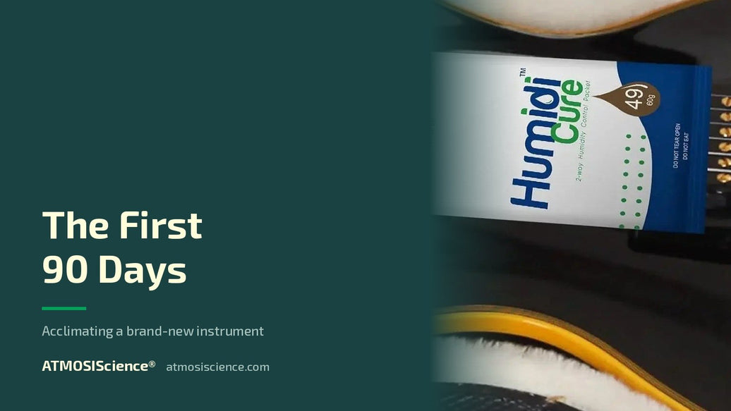 New guitar first 90 days — acclimation and humidity | Humidi-Cure® 49% two-way humidity control by ATMOSIScience