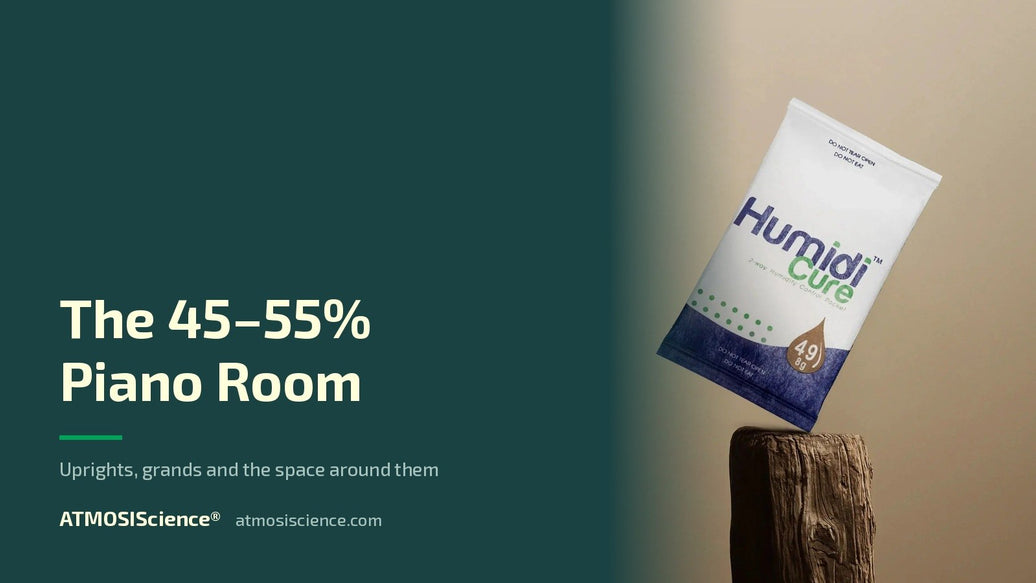 Piano humidity control — uprights, grands and the 45–55% room | Humidi-Cure® 49% two-way humidity control by ATMOSIScience