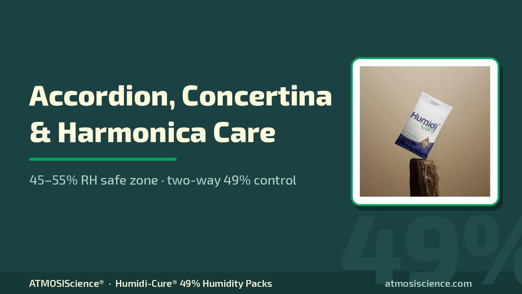 Accordion, concertina and harmonica humidity care — free-reed family guide