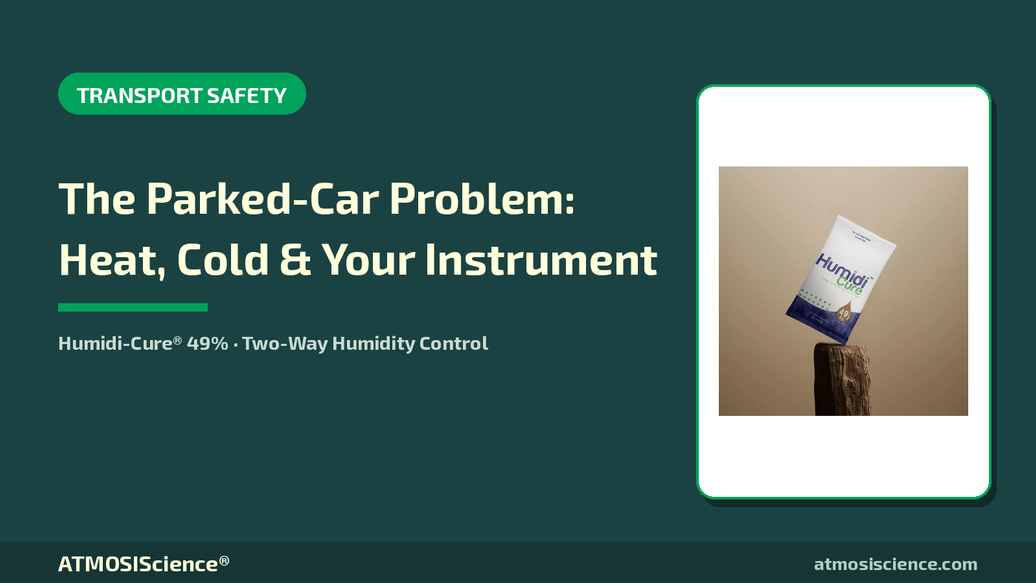 Parked-car heat, cold and humidity risks for guitars and wooden instruments — transport safety guide