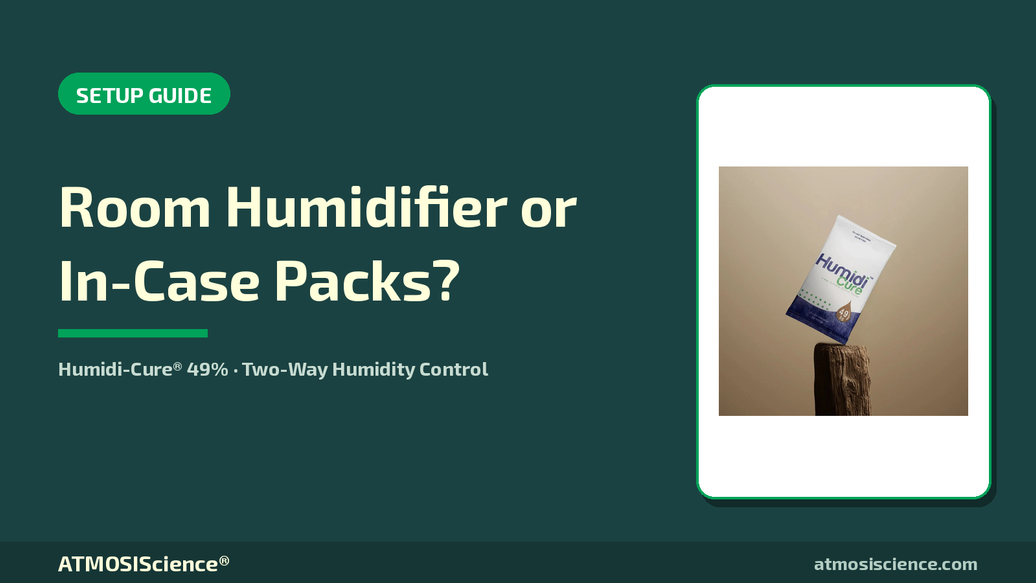 Room humidifier or in-case humidity packs for instruments — setup decision guide