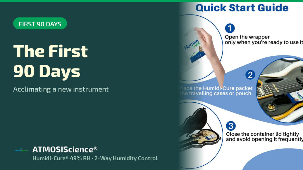 New instrument first 90 days humidity acclimation with Humidi-Cure 49% RH pack