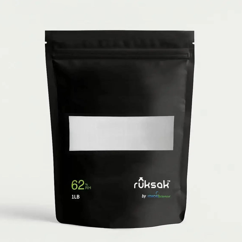 5 ruksak™ RH 62% for Cannabis | 1 LB - ATMOSIScience | 2 - Way Humidity Control, Naturally
