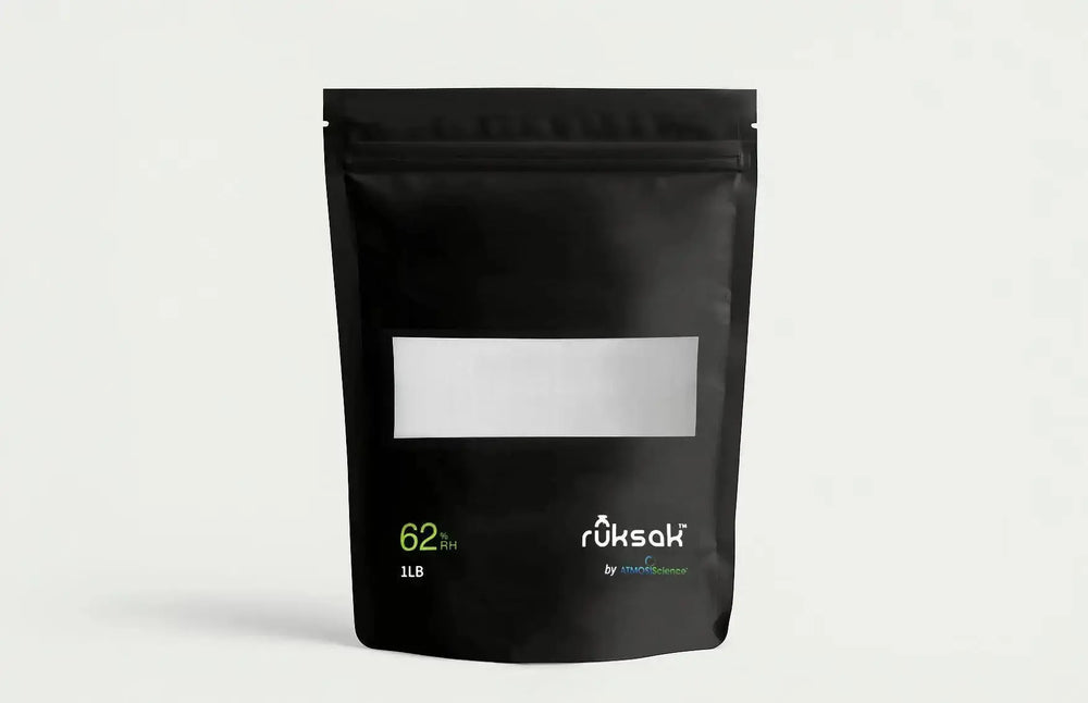 5 ruksak™ RH 62% for Cannabis | 1 LB - ATMOSIScience | 2 - Way Humidity Control, Naturally