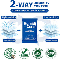 Humidi-Cure 62% — Liquid-less. Salt-free. Precision Humidity Control Pack