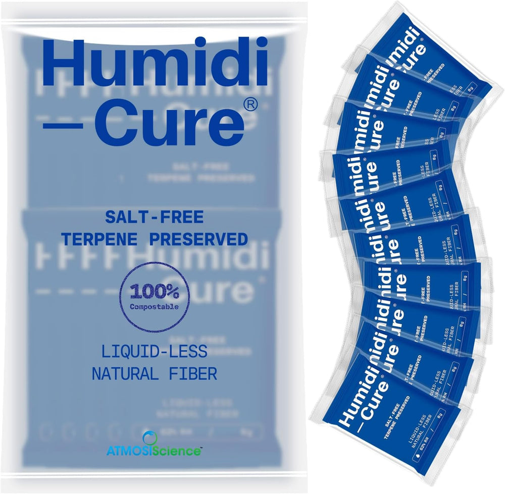 Humidi-Cure 62% — Liquid-less. Salt-free. Precision Humidity Control Pack