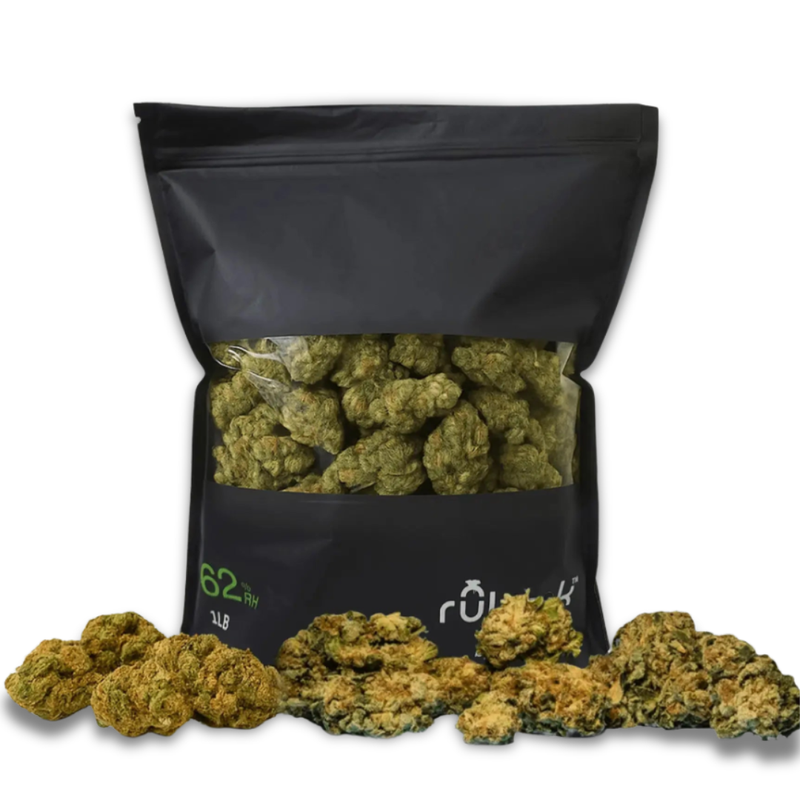 Best for Home Grown | Cannabis Storage Bag with 62% RH | ruksak 1 lb | 10 pcs