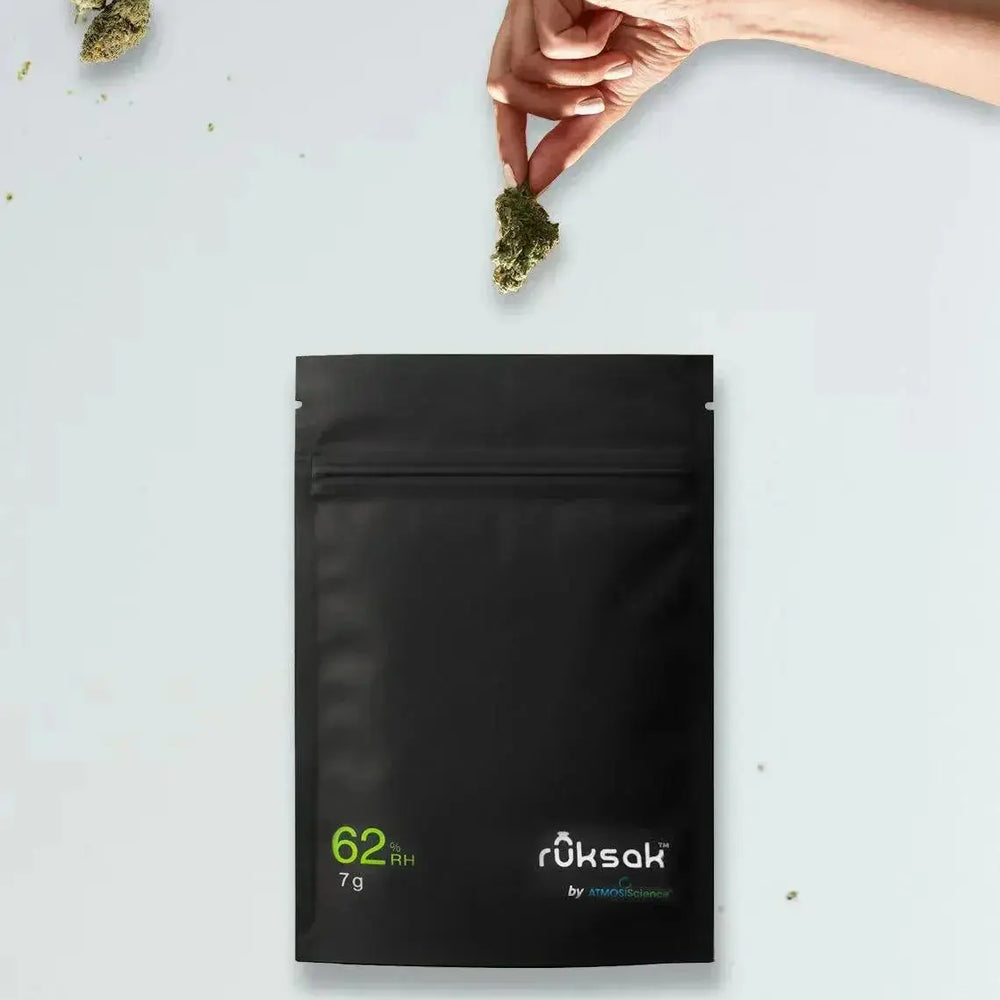 Carton of 50 ruksak™ RH 62% for Cannabis | 7g | 4.5” X 7” - ATMOSIScience | 2 - Way Humidity Control, Naturally