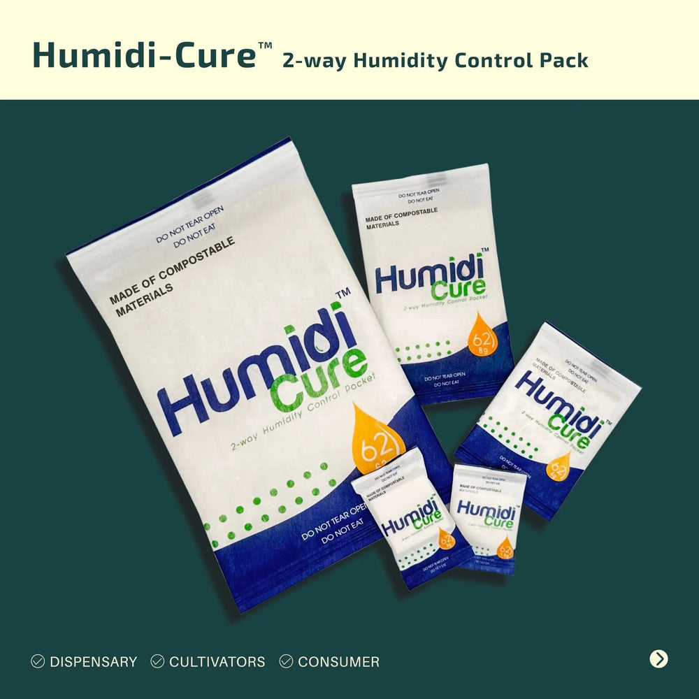 Carton of Humidi - Cure™ 62% for Cannabis - ATMOSIScience | 2 - Way Humidity Control, Naturally