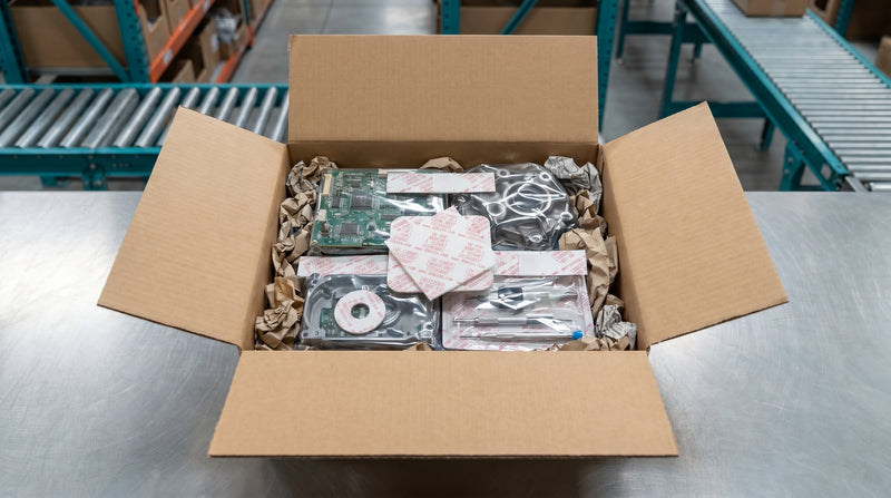 Fiber desiccant protecting electronics and semiconductors in transit